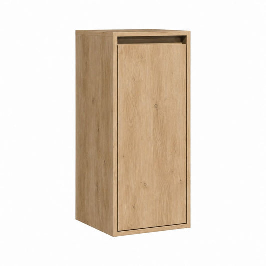 Hochschrank Wohnzimmerschrank Eiche massiv natur rechteckig 55 x 40 x 120 cm